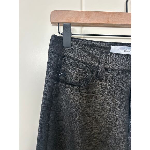 Kancan Carly Ultra High Rise Faux Leather Super Skinny Black Pants Size 5/26 - Picture 6 of 9